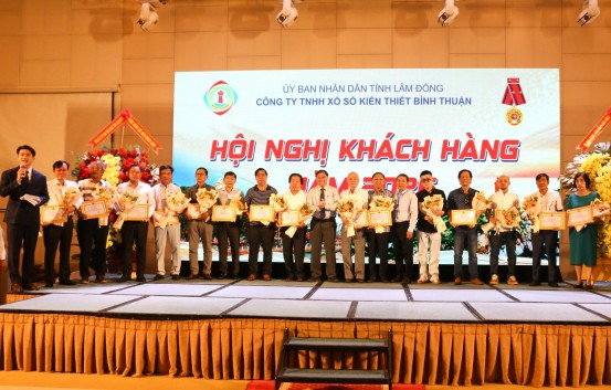Công ty TNHH Xổ số kiến thiết Bình Thuận gặp mặt khách hàng năm 2026 