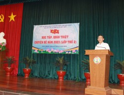 Đảng bộ Công ty TNHH MTV Xổ số kiến thiết Bình Thuận tổ chức học tập quán triệt chuyên đề năm 2023.